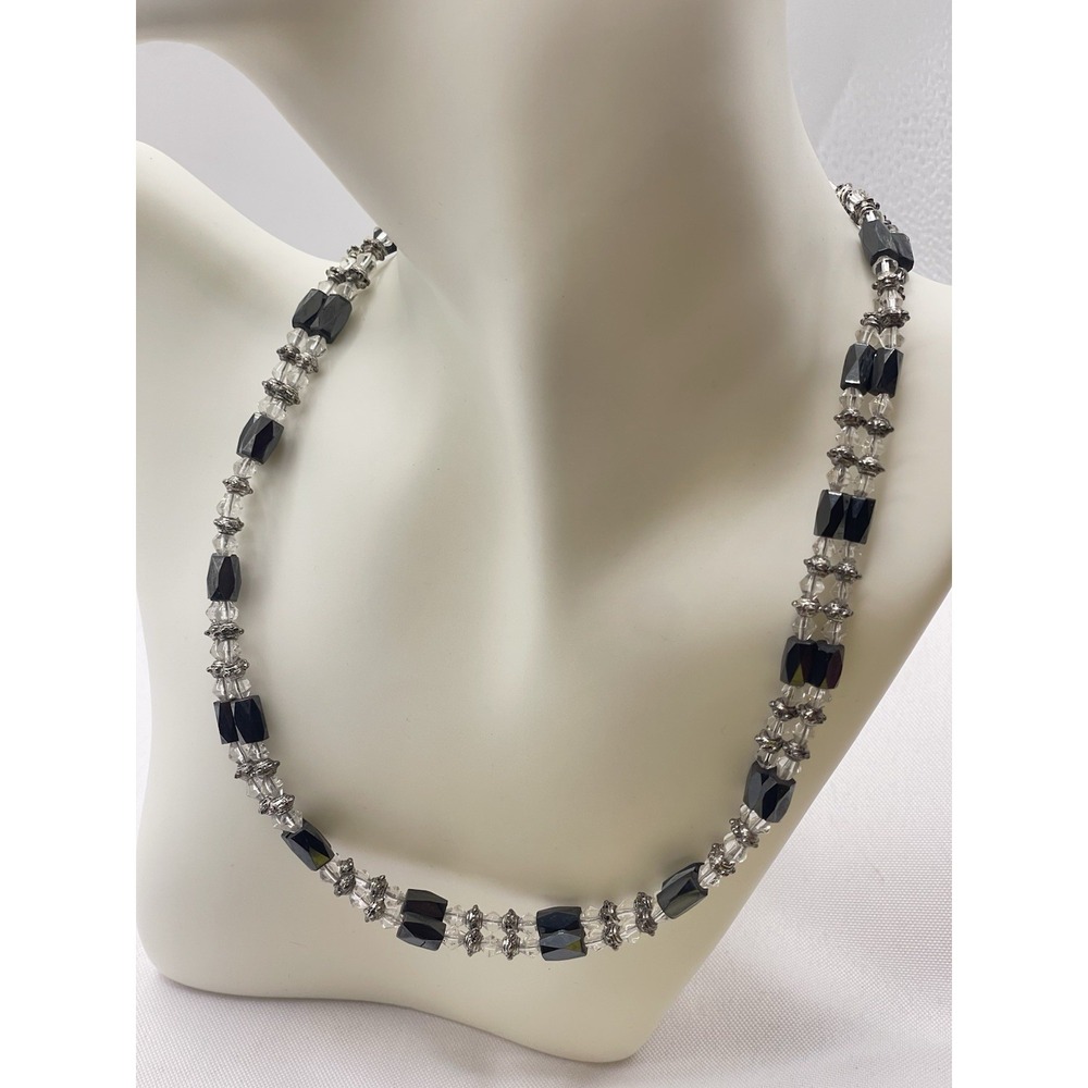 Designer SABIKA Multi Colored‎ Crystal Faux Blue Pearl Casual Necklace B-9